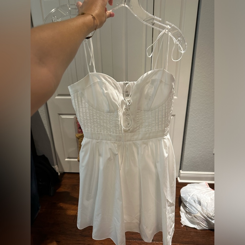 Teen Angel White Flare Dress